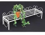 Blumenbank Metall Wei&szlig; 75 Cm Blumenst&auml;nder Mi Blumenregal Blumentreppe