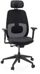 Ergonomischer B&uuml;rostuhl Skandis Pro Mit Kopfst&uuml;tze Schwarz / Gestell Schwarz Hjh