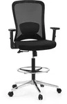 Arbeitsstuhl / Counterstuhl Top Work 44 Sitz Stoff / R&uuml;cken Netz Schwarz Hjh Office