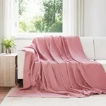 Vidaxl Throw Blanket Pink 240 X 220 Cm Fleece
