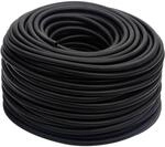 Hybrid-luftschlauch Schwarz 0,6" 100 M Gummi Und Pvc Vidaxl