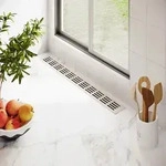 Aluminium L&uuml;ftungsgitter 60mm X 1000mm Stegblech L&uuml;ftung Heizungsdeckel Wei&szlig;...