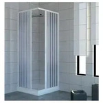 Duschkabine In Pvc H 185 Cm Mod. Acquario 100x100 Zentrale &Ouml;ffnung