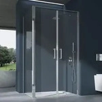 Eck-duschkabine Ravenna66 80x100x195cm Eckdusche Esg-sicherheitsglas Klarglas...