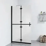 Vidaxl - Faltbare Begehbare Duschwand Esg-glas Mattiert 90x190 Cm
