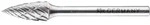 Hartmetall Hochleistungsfr&auml;sstift Allround Spitzbogen Spg &Oslash;06x13mm Schaft-&oslash;...