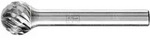 Pferd Tools Hartmetall Hochleistungsfr&auml;sstift Allround Kugel Kud &radic;&ograve; 12x10mm