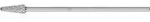 Pferd Tools Hartmetall Hochleistungsfr&auml;sstift Steel Rundkegel Kel &Oslash; 12x30mm