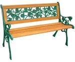 Spetebo - Rosen Parkbank Mit Gusseisen - Holz Gartenbank Hartholz Bank Sitzbank