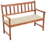 Vidaxl Garden Bench With Cushion 120 Cm Solid Acacia Wood