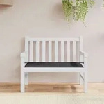 Gartenbank-auflage Schwarz 100x50x4 Cm Oxford-gewebe Vidaxl