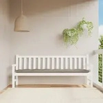Gartenbank-auflage Taupe 200x50x7 Cm Oxford-gewebe Vidaxl