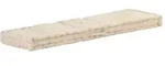 Palettenkissen Baumwolle 120&times;40&times;7 Cm Beige Vidaxl