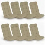 8er Set Hochlehner Auflagen Flair Hl, 120x50x8cm, Natur