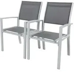 Habitat Et Jardin - Alu/textilene-gartensessel Tropic - Phoenix - Dunkelgrau -