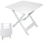 Spetebo - Klapptisch Tevere In Wei&szlig; - 80 X 72 Cm - Beistelltisch Gartentisch