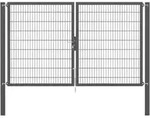 Doppeltor Flexo Plus, Anth.ral 7016, Z.einbet.bxh3000x1800mm, Pf2500/100x100mm -