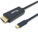 133412 Adapter De Kabel De Video 2 M Usb Typ C Hdmi Typ A (standard) Schwarz - Equip