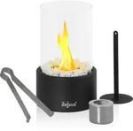 Tischkamin F&uuml;r Indoor Und Outdoor Schwarz &Oslash; 16,5 X 27 Cm Ethanol - Zelsius