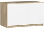 Schrankaufsatz F&uuml;r Kleiderschrank Akord S90 Sonoma-eiche 90 Cm 2 T&uuml;ren 2...