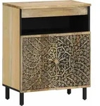 Beistellschrank 60x33x75 Cm Massivholz Mango Vidaxl