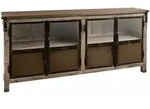 Sideboard Mango 180x40x90 Braun Lackiert Heavy Industry 250