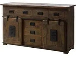 Sideboard Mango 150x45x90 Braun Lackiert Railway 419