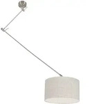 H&auml;ngelampe Stahl Mit Schirm 35 Cm Grau Verstellbar - Blitz I