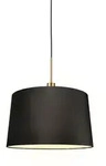 Moderne H&auml;ngelampe Bronze Mit Schirm 45 Cm Schwarz - Combi 1