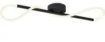 Qazqa Moderne Deckenleuchte Schwarz Inkl. Led 3-stufen Dimmbar -