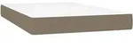 Taschenfederkernmatratze Taupe 120x200x20 Cm Stoff Vidaxl