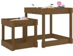 Sand-spieltische 2 Stk. Honigbraun Massivholz Kiefer Vidaxl