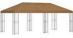 Pavillon Mit Seitenw&auml;nden 6 X 3 M Beige Polyester Und Stahl 190 Vidaxl