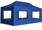 Profi-partyzelt Faltbar Mit W&auml;nden Aluminium 6&times;3m Blau Vidaxl
