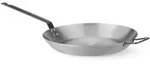 Lyoner Bratpfanne Aus Kohlenstoffstahl Mit 2 Griffen, Durchmesser 360 Mm