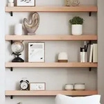 Wandregal 80x10x6 Cm Massivholz Eiche Unbehandelt Vidaxl
