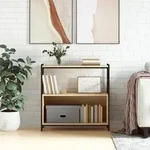 Vidaxl - B&uuml;cherregal Sonoma-eiche 80x30x78,5 Cm Holzwerkstoff Und Eisen