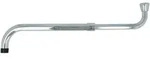 Tecuro - S-auslauf Ausziehbar 350 - 600 Mm F&uuml;r Wand-armaturen, Messing Verchromt