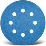 Blue Klett-schleifscheiben, 125 Mm, 8-loch, F. Exzenterschleifer, Zirkonkorund (25