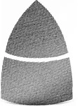 Net Klett-schleifgitter, 93 / 62 X 102 Mm, F. Deltaschleifer, Siliciumcarbid (25