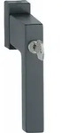 Hoppe - Fenstergriff Toulon Sperrzylinder Tbt, Vk 7x43 Mm, Schwarz Matt