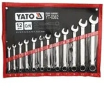 Yato - Ringmaulschl&uuml;ssel Mit Poliertem Kopf 8-24 Mm, 12-tlg. Set Yt-0362