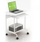 Techly Kleiner Mobiler Computerschreibtisch 600x450 Weiss