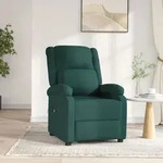 Relaxsessel Elektrisch Dunkelgr&uuml;n Stoff Vidaxl