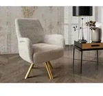 Fun Moebel - Sessel Drehsessel Valerie In Stoff Touch Me Und Elisa Velvet Beige