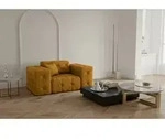 Sessel Designersessel Chantal In Stoff Opera Velvet Gelbgold