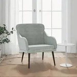 Sessel Hellgrau 63x76x80 Cm Samt Vidaxl