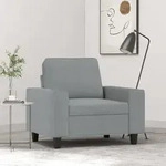 Sessel Hellgrau 60 Cm Stoff - Vidaxl
