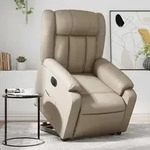 Relaxsessel Mit Aufstehhilfe Elektrisch Cappuccino Kunstleder Vidaxl