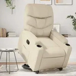 Relaxsessel Mit Aufstehhilfe Creme Kunstleder - Vidaxl